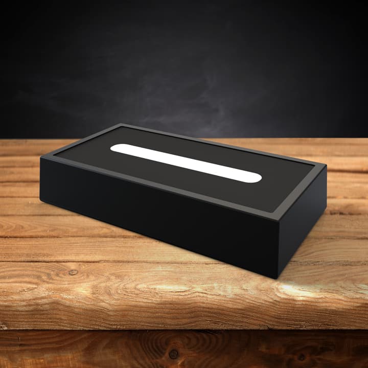 LED light base made of wood for 3D photo crystals